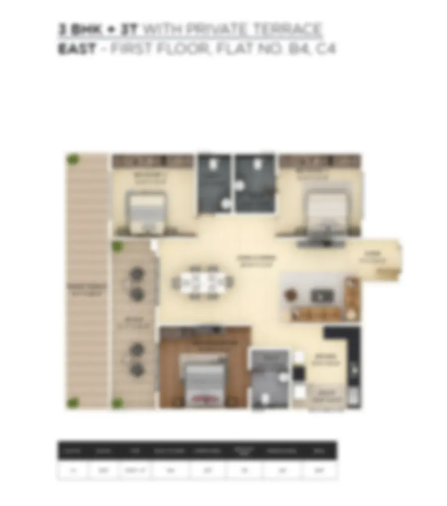 1 BHK floor plan